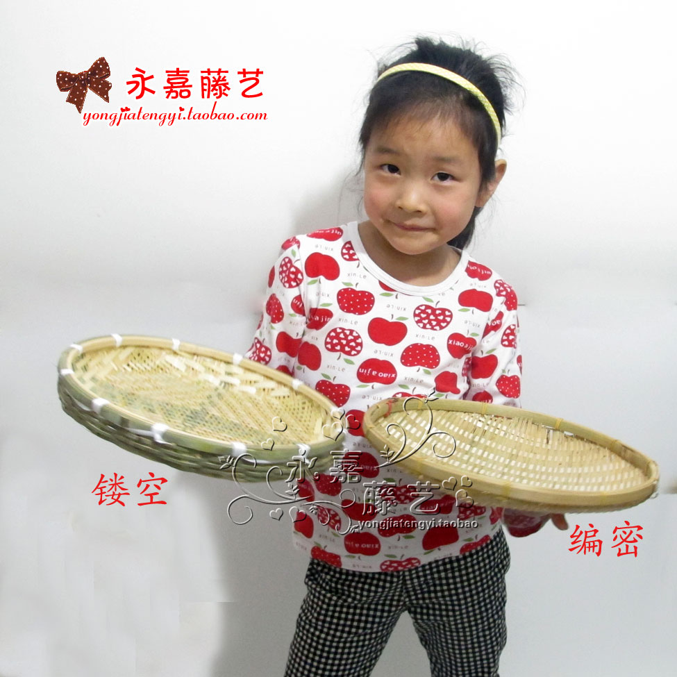 手工竹编竹匾竹簸箕竹篮子竹筛子 竹水果篮舞蹈道具竹篓竹盘竹篓|ruв категории Ручная работа, области народных ремесел, бамбук/бамбук - от Buy2taobao.com для оказания профессиональной услуги покупки агента Taobao