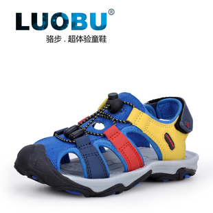  新款儿童鞋男童包头凉鞋韩版潮真皮大童凉鞋正品特价清仓包邮