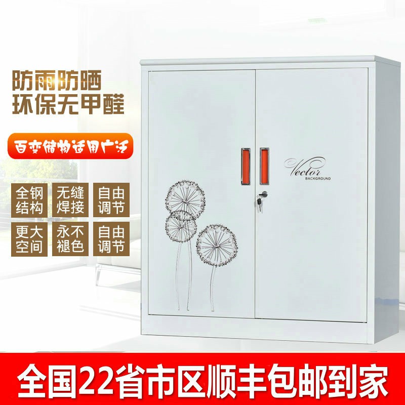 钢制阳台鞋柜 带锁储物柜防潮防蛀防锈家用铁皮柜 收纳杂物柜包邮|msdalam kategori penyatuan simpanan, Rumah Storage Appliances, kabinet penyimpanan, kotak kasut - dari Buy2taobao.com untuk memberikan perkhidmatan ejen Taobao profesional membeli