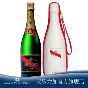  【F1指定】法国玛姆红带香槟年份干型750ml送绅士随行袋 顺丰包邮
