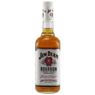  美国进口【JIM BEAM】白占边波本威士忌750ml 占边白 正品洋酒