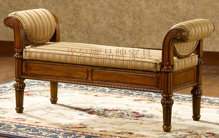 American style All solid wood Bed end stool European style Bedside stool Shoe changing stool sofa stool Fabric art leisure time seats a living room Special Offerin the Residential furniture , Class Seats , Stools , Bed end stool category - from Buy2taobao.com to provide professional Taobao agent buy service