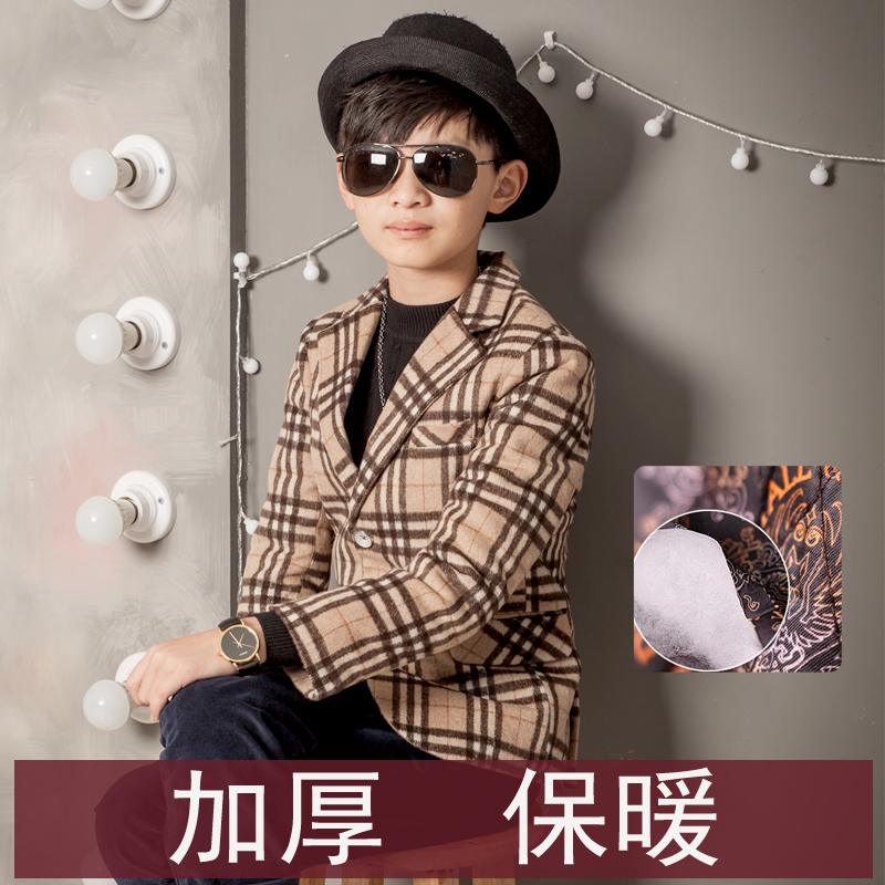 男童西装休闲外套毛呢上衣韩版帅气格子小西服儿童演出服英秋冬款|msdalam kategori Kanak-kanak/Bayi/Keluarga dipasang, kot/jaket/overcoat, saman/saman kecil - dari Buy2taobao.com untuk memberikan perkhidmatan ejen Taobao profesional membeli