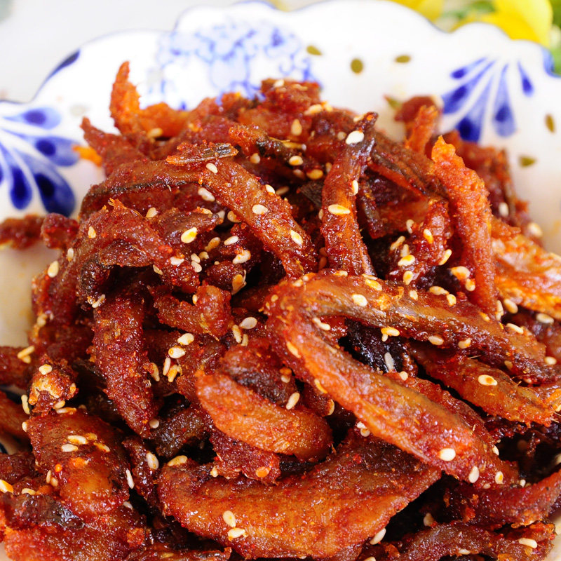 2袋包邮 誉海香辣鳗鱼丝200g蜜汁芝麻鱼干休闲即食零食厦门馆特产