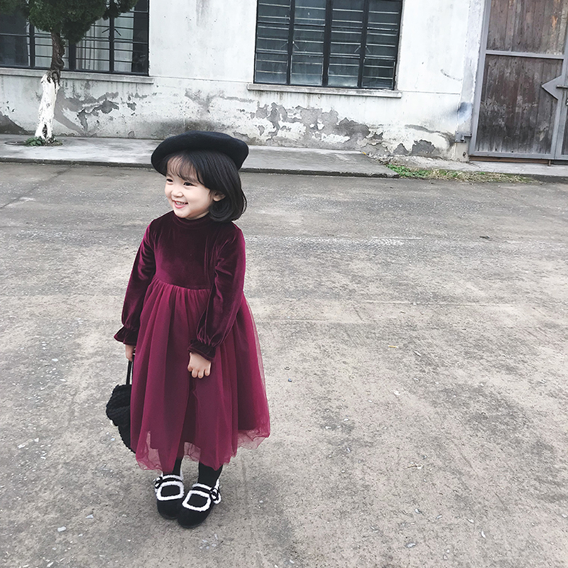 奶油冬季新款女童连衣裙儿童装金丝绒加厚网纱裙宝宝蓬蓬裙|ruв категории Женская одежда, Cвадебные платья, свадебное платье - от Buy2taobao.com для оказания профессиональной услуги покупки агента Taobao