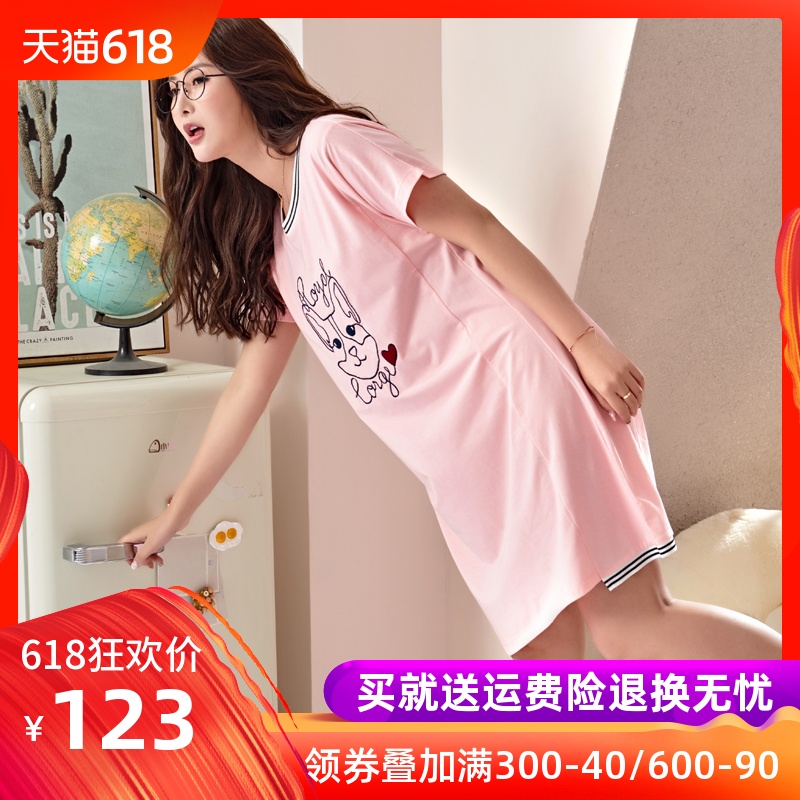 女士睡裙女夏纯棉全棉裙子青少年夏装短袖连体睡衣夏季薄款家居服在类目 女士内衣/男士内衣/家居服, 睡裙中 - 来自Buy2taobao.com提供专业的淘宝代购服务