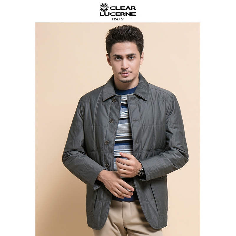 CLEARLUCERNE Kailai, Lu Xi Autumn and winter middle age man leisure time Lapel have cash less than that is registered in the accounts Light and thin Cotton coat jacketin the Men's clothing, Cotton category - from Buy2taobao.com to provide professional Taobao agent buy service