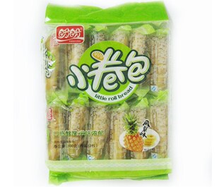  千盛 盼盼小卷包300克 香橙 凤梨两种味 休闲办公零食 特价推荐