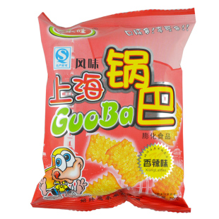  上海风味口水娃锅巴香辣味锅巴30g膨化食品糯米锅巴零食特产点心