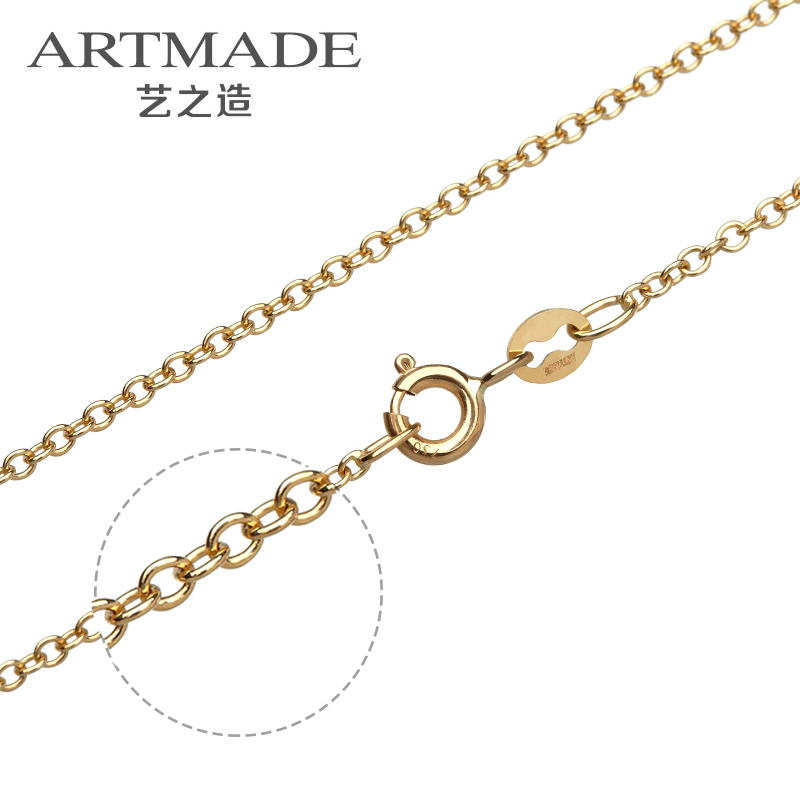 ARTMADE艺之造 18K彩金项链 玫瑰金/白金项链 女 短项链 锁骨链子