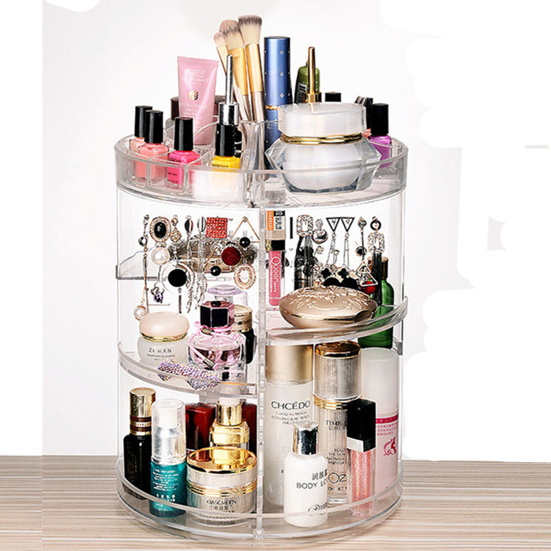 2019 new pattern transparent Skin care products Swing frame rotate Earring rack Lipstick storage box desktop Cosmetics Shelfin the Storage consolidation , Home Storage appliances , Storage Rack , Jewelry rack category - from Buy2taobao.com to provide professional Taobao agent buy service