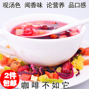  花果茶果粒茶水果茶养颜茶水蜜桃味巴黎香榭250g满2件包邮买3送1