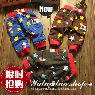  新款童装春秋季宝宝裤子儿童长裤可开裆男女童裤pp裤婴儿裤