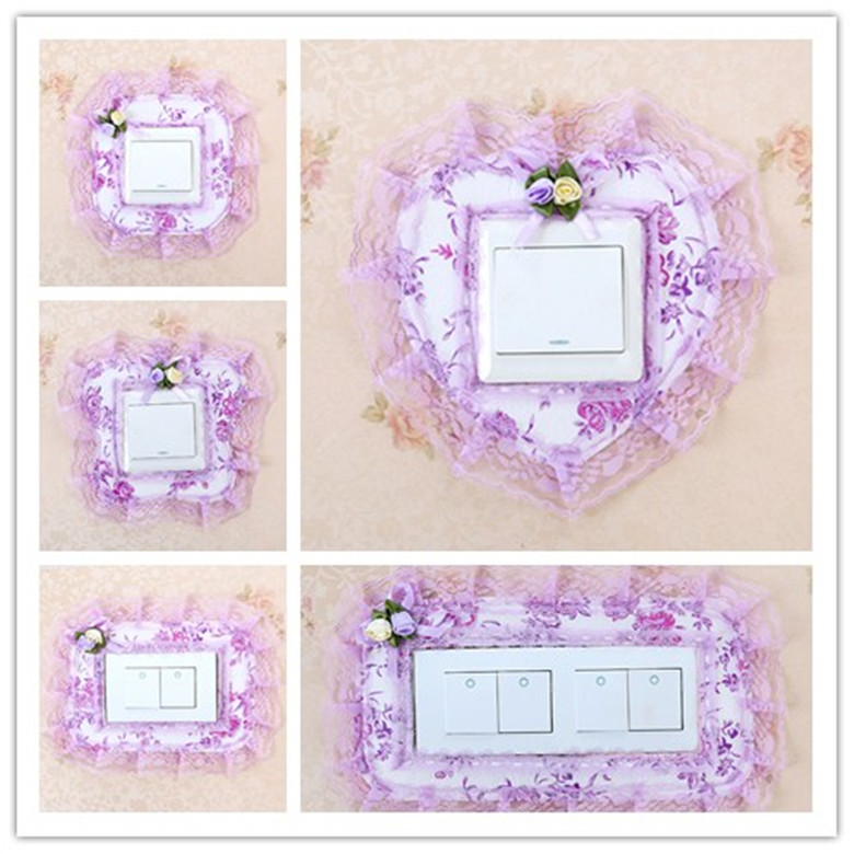 Five full 118 Korean Edition Lace Switch socket Light Switch European style Fabric art Wall stickers Switch Coverin the Home accessories , Stickers , Switch Sticker category - from Buy2taobao.com to provide professional Taobao agent buy service
