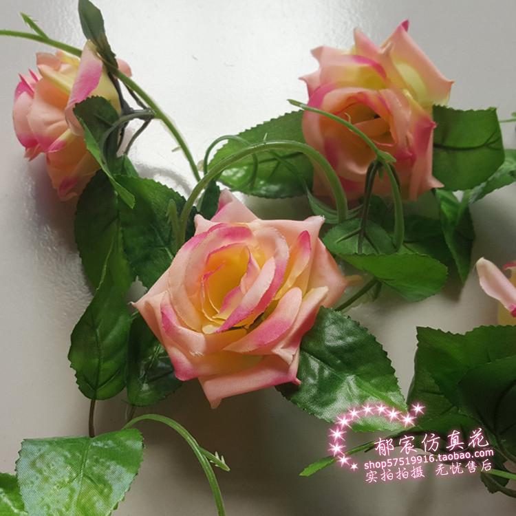 simulation Rose Vine Korean Flower vine Market Showcase kindergarten hotel The Conduit decorate Air conditioning duct Wedding celebrationin the Festive supplies/Gift , Wedding Themes/Props , Petal/Simulation petals category - from Buy2taobao.com to provide professional Taobao agent buy service