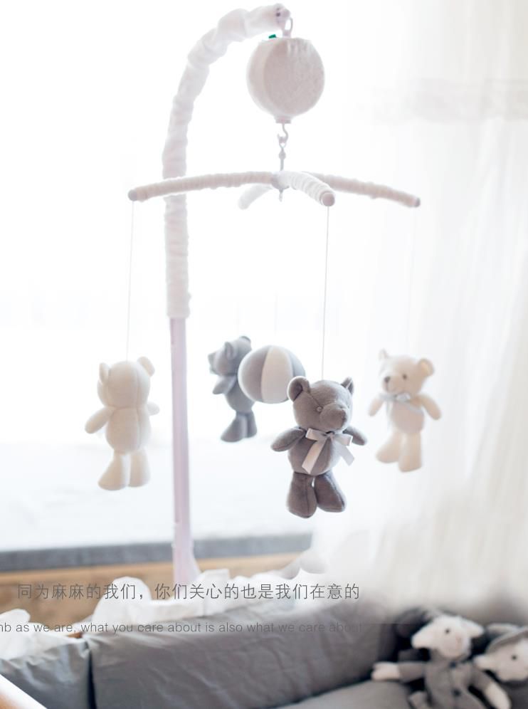 ins婴儿床铃音乐旋转0-6-12个月宝宝摇铃新生儿挂铃床铃布艺床。|msdalam kategori Toy/bayi/teka-teki/blok bangunan/model, kanak-kanak Bell/bermain kain/menyenangkan hati mainan, Bed loceng/katil tergantung - dari Buy2taobao.com untuk memberikan perkhidmatan ejen Taobao profesional membeli