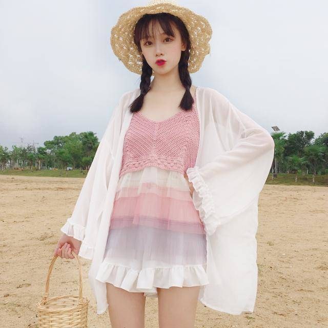 防晒衣女学生中长款雪纺衫女打底衫女长袖宽松空调服夏季外套女装在类目 女装/女士精品, 蕾丝衫/雪纺衫中 - 来自Buy2taobao.com提供专业的淘宝代购服务