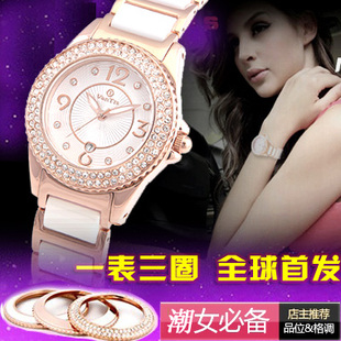  正品VanTis陶瓷表白色手表【GUESS DKNY Folli Follie风格女表】
