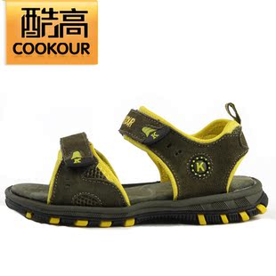  凉鞋！酷高全真皮夏男女大中小儿童鞋沙滩鞋露脚趾凉鞋K92