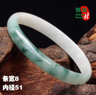  小手玉镯 翡翠手镯a货 正品缅甸玉器 超美冰种飘花细条镯 多款51