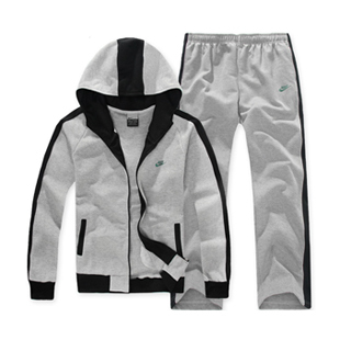 秋季新款 耐克 正品运动情侣纯棉套装 男女休闲运动服