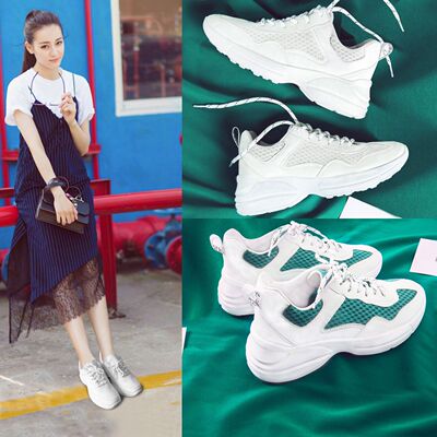 运动鞋女2018春夏季新款韩版ulzzang原宿百搭网鞋网面透气跑步鞋