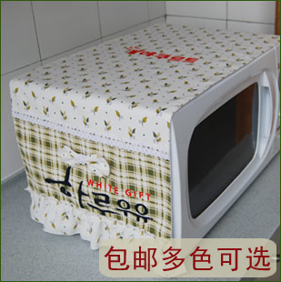 韓國棉麻田園風綠格子布藝雙層防塵罩微波爐罩(可訂尺寸)在類目 居家布藝, 防塵保護罩, 微波爐罩中 - 來自Buy2taobao.com提供專業的淘寶代購服務