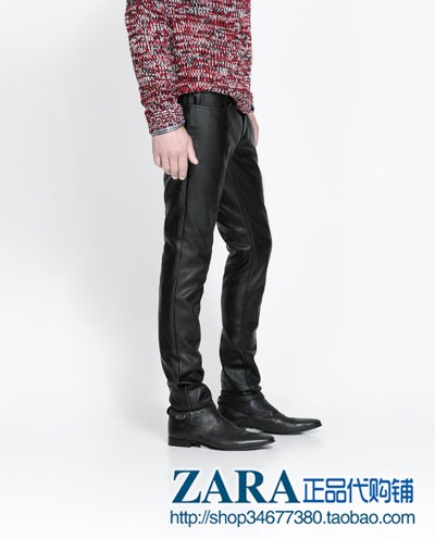 Купить Кожаные брюки ~Зара подлинной скидка покупке~мужские~кожаные брюки  0706/341 первоначальная цена 499 десяти ZARA в интернет-магазине с Таобао  (Taobao) из Китая, низкие цены | Nazya.com