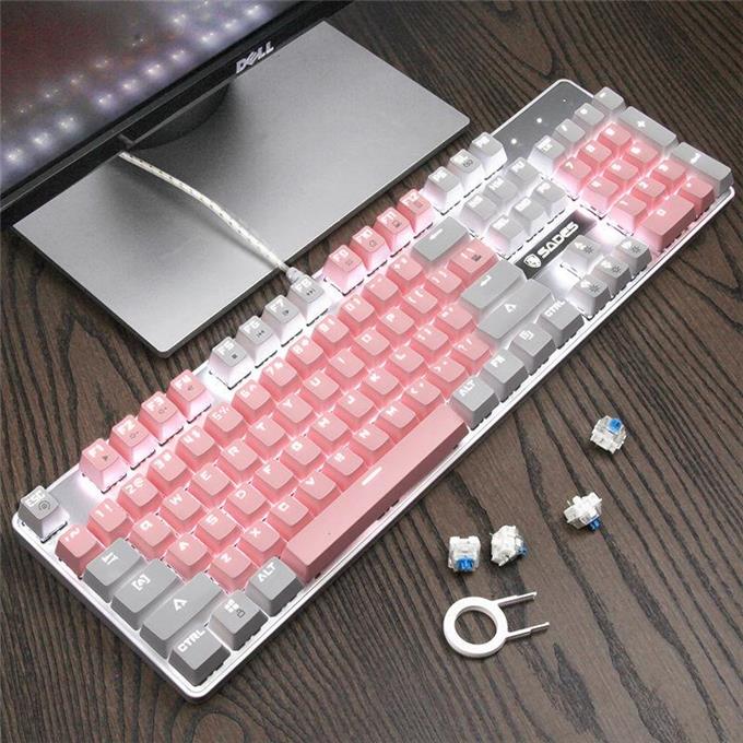 Mechanical Keyboard computer game Eat chicken External notebook Wired household Type to work in an office girl student Pinkin the Computer Hardware/Monitor/Computer Peripherals , Keyboard category - from Buy2taobao.com to provide professional Taobao agent buy service