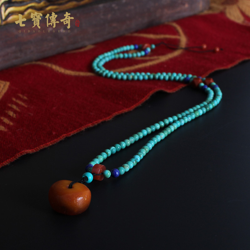 【原创臻品】天然老蜜蜡项链吊坠 老松石项链男女 收藏饰品在类目 饰品/流行首饰/时尚饰品新, 项链中 - 来自Buy2taobao.com提供专业的淘宝代购服务