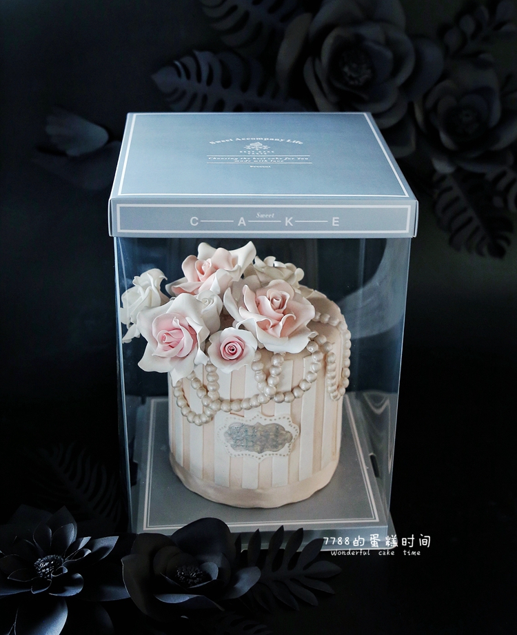 蛋糕盒 透明盒 生日蛋糕加高盒 6寸8寸10寸 小清新原創設計盒在類目 廚房/烹飪用具, 燒烤/烘焙用具, 烘培DIY器具, 點心包裝盒/包裝袋中 - 來自Buy2taobao.com提供專業的淘寶代購服務