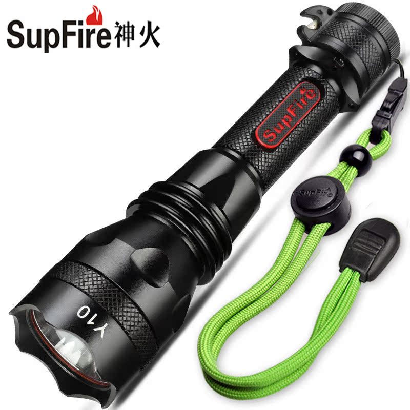 SupFire surefire Long shot Condenser Flashlight Y10 household outdoors Self-defense waterproof 500 Metre long-range charging LEDin the Outdoor/Mountaineer/Camping/Travel Goods , Outdoor Lighting , Flashlight category - from Buy2taobao.com to provide professional Taobao agent buy service