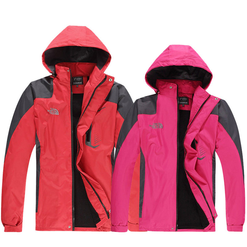 [好评返现]新款情侣加绒加厚防风防水户外登山服正品冲锋衣
