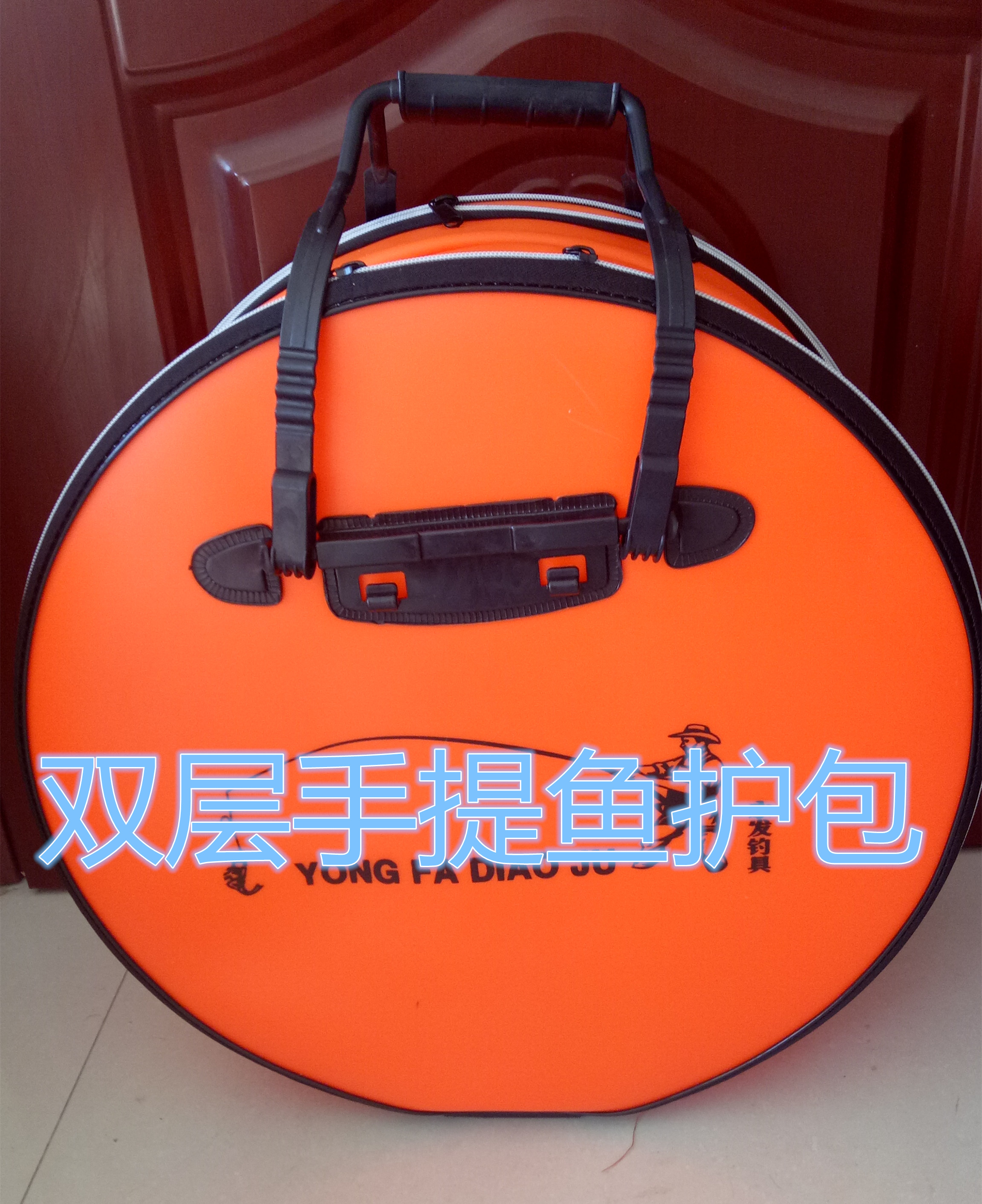 新款双层50cm加厚折叠EVA防水包鱼护包手提袋大容量|msdalam kategori luar/Mountaineer/Camping/Aksesori perjalanan, peralatan memancing, beg memancing - dari Buy2taobao.com untuk memberikan perkhidmatan ejen Taobao profesional membeli