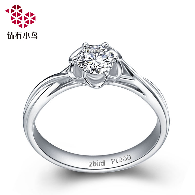 【钻石小鸟】结婚季白18K金钻石戒指婚戒女戒钻戒-芳芮 【钻石小鸟】结婚季白18K金钻石戒指婚戒女戒钻戒-芳芮