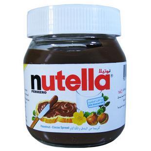  意大利费列罗 Nutella能多益榛子巧克力酱350g 玻璃瓶现货批发