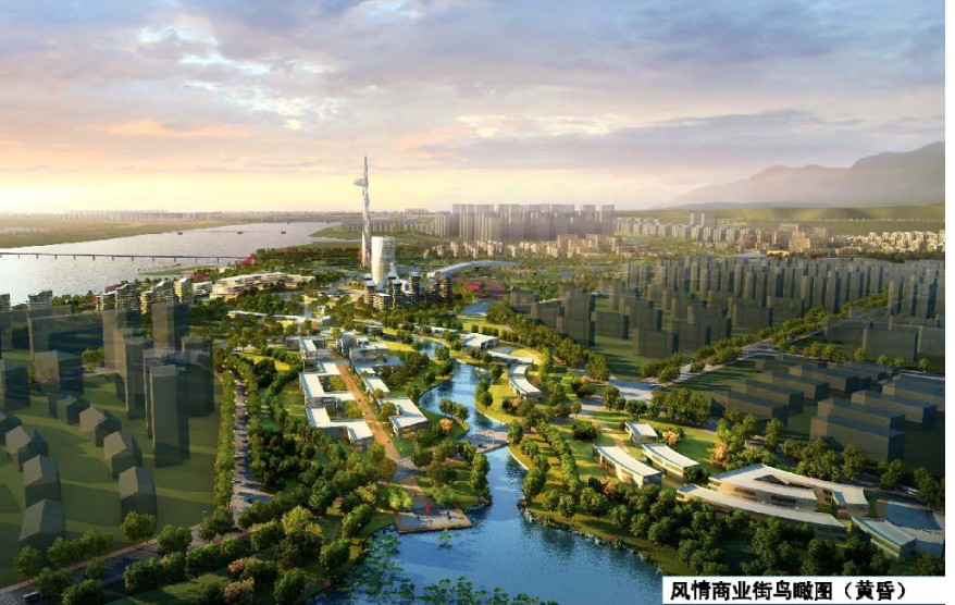 遂宁河东新区东湖城市公园规划设计方案资料文