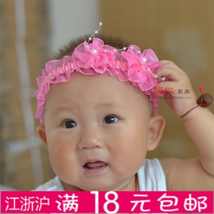  满包邮 韩国婴儿童饰品 粉嫩宝宝发带宽发箍发饰头饰韩版发卡批发