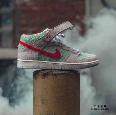 【co2oc】nike dunk sb mid qs 白寡妇耐克男女滑板鞋