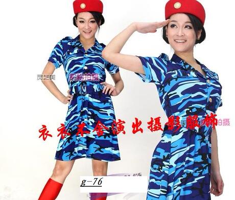 女军人舞蹈演出服饰/军人集体舞蹈表演服,<em>女海</em>