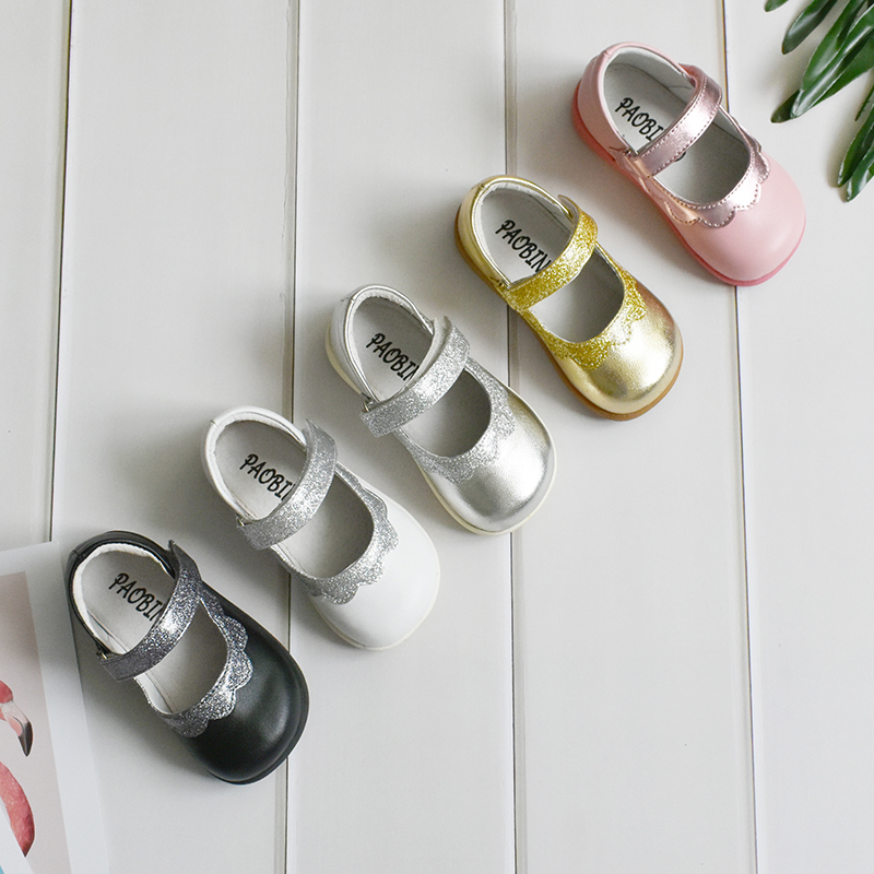 Paobinno Pabinuo children's shoes Children spring and autumn baby Sheep leather shoes genuine leather prewalker Princess shoesin the Shoes/Baby Shoes/Parent-child shoes , Leather shoes category - from Buy2taobao.com to provide professional Taobao agent buy service