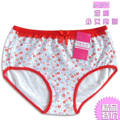 四季内衣女童纯棉内裤女大童<em>三角短裤小女生</em>高