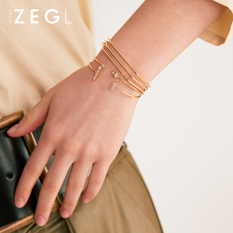 ZENGLIU designer multi-storey Bracelet Cold Net Red Simplicity personality Versatile Bracelet Hand jewelryin the Accessories/Fashion Jewelry, Bracelet category - from Buy2taobao.com to provide professional Taobao agent buy service