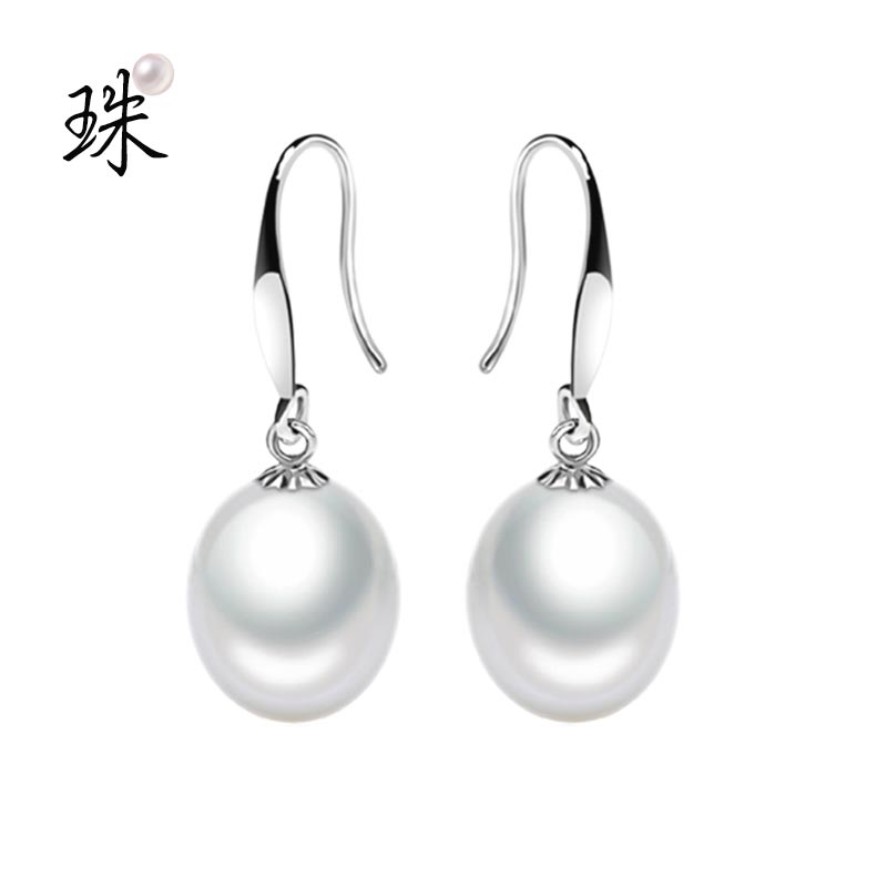 天然淡水珍珠耳环 简单耳钩至简 正品女S925纯银 8-9MM强光气质在类目 珠宝/钻石/翡翠/黄金, 天然珍珠(新), 耳饰中 - 来自Buy2taobao.com提供专业的淘宝代购服务