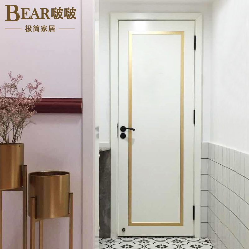 Light extravagance ins Wooden doors household Modern minimalist Bedroom door Northern Europe Interior doors customized solid wood reunite with Doorin the Whole house custom , Door , Interior doors category - from Buy2taobao.com to provide professional Taobao agent buy service