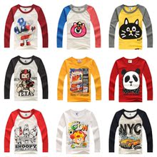 2013 new Korean version of spring models of child boys and girls long-sleeved T-shirt baby cotton long-sleeved T-shirt bottoming shirt