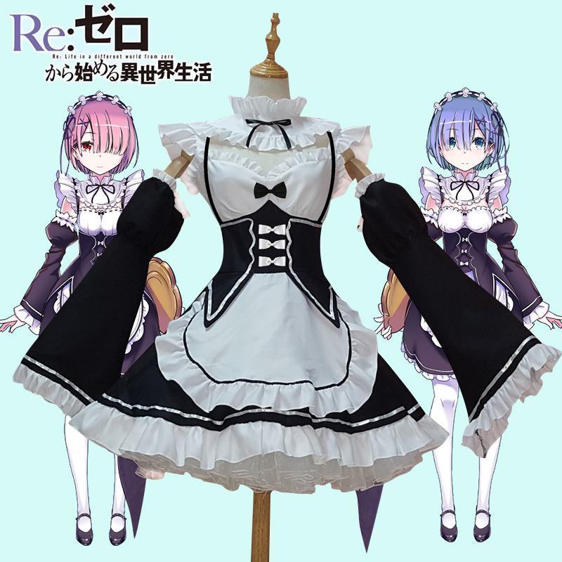 Scratch Different world life Leimu Rem Ram cosplay Women's wear Maid Large XLin the Play mode/Anime/Periphery/cos/Board games , Quadratic element Lolita, Lolita/Soft dress/Dress category - from Buy2taobao.com to provide professional Taobao agent buy service