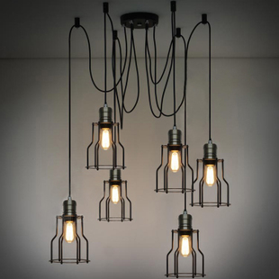 【星璨灯饰】Loft工业风 乡村美式吊灯 复古风