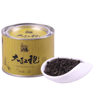  八马 经典武夷山大红袍正宗岩茶叶 乌龙茶叶 高性价比罐装 80g/罐