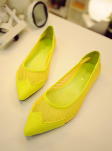  欧美清新镂空复古名媛风百搭尖头鞋平底鞋平跟凉鞋潮鞋女鞋